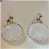 Image 2 : BZ604-80 SILVER MOONSTONE EARRINGS