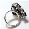 Image 3 : BZ604-63 SILVER SAPPHIRE RING