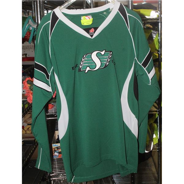 SASKATCHEWAN RIDERS JERSEY SIZE LARGE ADULT