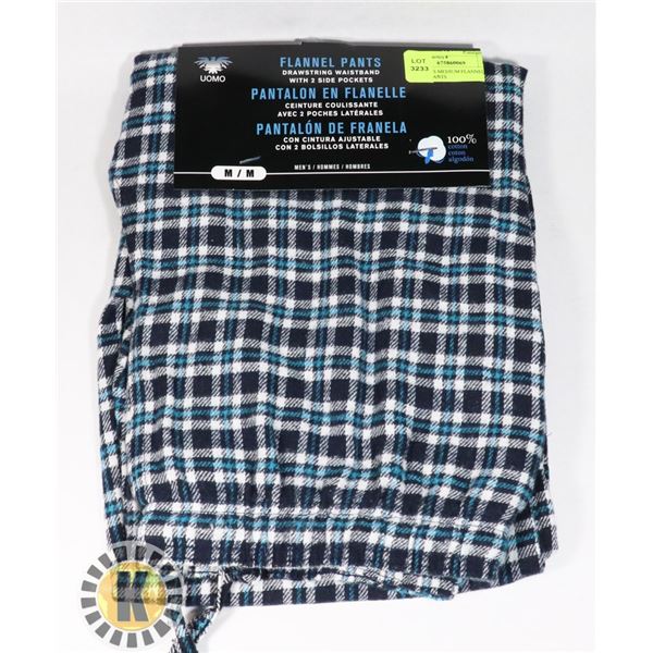 NEW MEN'S MEDIUM FLANNEL PAJAMA PANTS