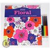 Image 1 : NEW 2022 FLORAL 12 MONTH ADULT COLORING