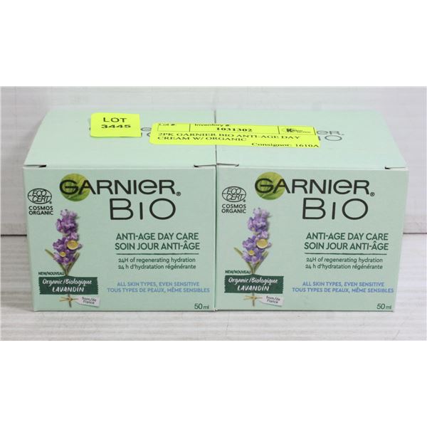 2PK GARNIER BIO ANTI-AGE DAY CREAM W/ ORGANIC