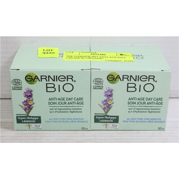 2PK GARNIER BIO ANTI-AGE DAY CREAM W/ ORGANIC