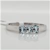 Image 1 : EC129-127 SILVER AQUAMARINE(0.4CT) RING