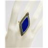 Image 1 : VINTAGE TIBETAN SILVER LAPIS RING SIZE 7.5