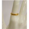 Image 2 : 10 KT GOLD ETCHED BAND RING - SIZE 7-1/4