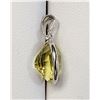 Image 3 : JS72-31 14K WHITE GOLD LEMON QUART PENDANT