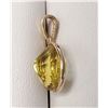 Image 3 : JS72-21 14K YELLOW GOLD LEMON QUARTZ PENDANT