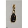 Image 2 : 14K YELLOW GOLD OPAL AND DIAMOND PENDANT