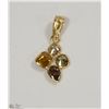 Image 2 : 14K YELLOW GOLD FANCY COLOURED DIAMOND PENDANT