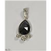 Image 2 : 14K WHITE GOLD FANCY COLOURED BLACK DIAMOND