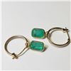 Image 1 : BZ604-83 14K EMERALD (3.6CT) EARRINGS
