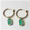 Image 3 : BZ604-83 14K EMERALD (3.6CT) EARRINGS