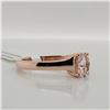 Image 3 : EC129-108 SILVER MORGANITE(0.7CT) RING