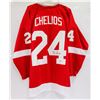 Image 1 : CHRIS CHELIOS #24 SIGNED JERSEY (RED WINGS)
