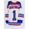 Image 1 : EDDIE GIACOMIN #1 SIGNED JERSEY (AUTHENTICATED)