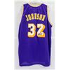 Image 1 : MAGIC JOHNSON #32 LAKERS SIGNED JERSEY