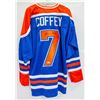 Image 1 : PAUL COFFEY #7 SIGNED OILERS JERSEY HALL OF FAMER