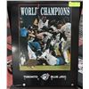 Image 1 : WORLD CHAMPIONS BLUE JAYS PHOTO ON WOOD.
