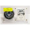 Image 1 : TORONTO MAPLE LEAFS PUCK & CARD IN PLEXI DISPLAY