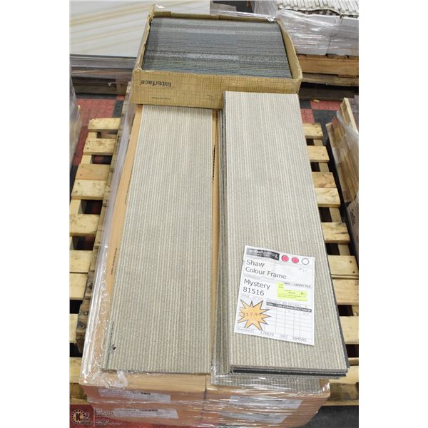 PALLET OF CARPET TILES INCLUDING 3 BOXES OF