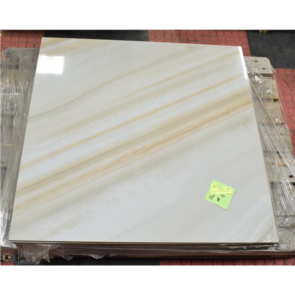 PALLET OF 31.5" X 31.5" SQUARE TILE.