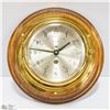 NAUTICAL VINTAGE BRASS PORTHOLE CLOCK