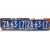 Image 1 : PAIR OF VINTAGE LICENSE PLATES