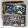 Image 1 : ASSORTED LICENSE PLATES