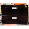 Image 1 : BLACK 2 DRAWER LEGAL SIZE FILING CABINET