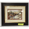 Image 1 : JACK TERRY "EARLY SNOW" FRAMED PRINT