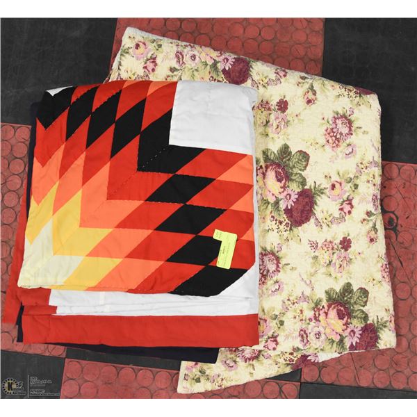 PAIR OF FULL SIZE QUILTS