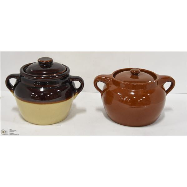 PAIR OF VINTAGE CROCKS