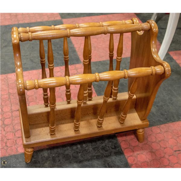 SOLID MAPLE MAGAZINE RACK