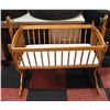 Image 1 : SOLID MAPLE BABY CRADLE