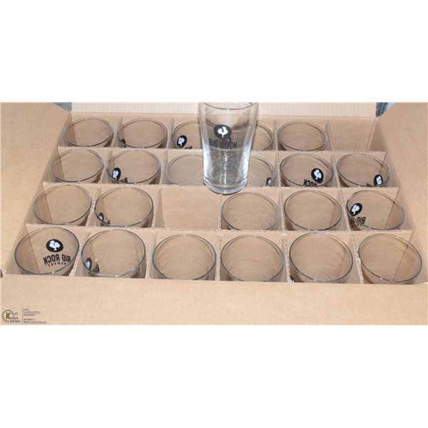 CASE OF 24 20 OZ BIG ROCK BEER GLASSES