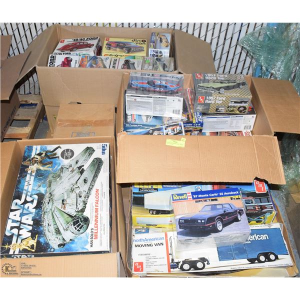 PALLET OF ASST MODEL KITS - MANY STILL SEALED