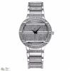 Image 1 : NEW LADIES ROUND SHAPED SILVER TONE CRYSTAL WATCH