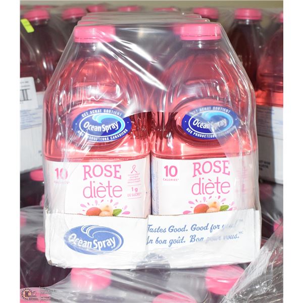 CASE WITH 8 1.89L BOTTLES OF DIET CRANBERRY JUICE