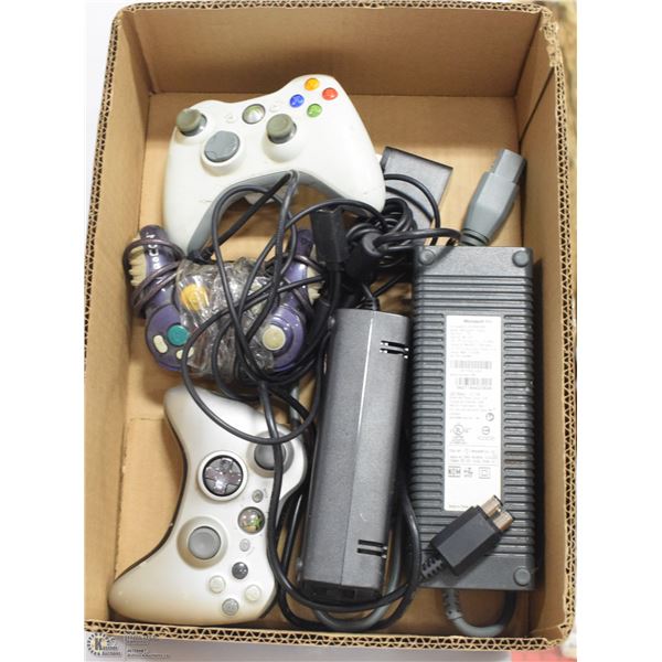 XBOX 360 ACCESSORIES & POWER SUPPLY LOT