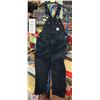 Image 1 : CARHART HEAVY DUTY BLACK CANVAS BIB-STYLE