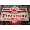 VINTAGE 18 FIRESTONE TIRE SIGNS (DOUBLE SIDED PRINTED)