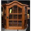 Image 1 : OAK CURIO CABINET