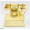 Image 1 : VINTAGE DECO GOLD ROTARY TELEPHONE