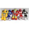 Image 1 : LOT OF 5 POWER RANGERS COLLECTIBLE TOYS