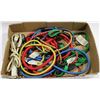 Image 1 : FLAT OF VARIOUS BUNGEE CORDS, TIE DOWNS &