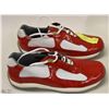 Image 1 : RED + WHITE PRADA REPLICA RUNNERS MENS SIZE 9