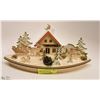 Image 1 : LASER CUT WOODEN WINTER THEME LIGHT UP DIORAMA