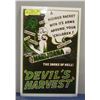 Image 1 : 50'S ANTI-MARIJUANA POSTER "DEVIL'S HARVEST" REP