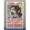 Image 1 : 1972 FRANK ZAPPA CONCERT POSTER - REPRODUCTION